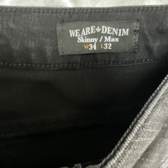 Buffalo David Bitton Max Skinny Jeans We Are Denim Black Stretch Men’s 34x32 - Picture 10 of 14